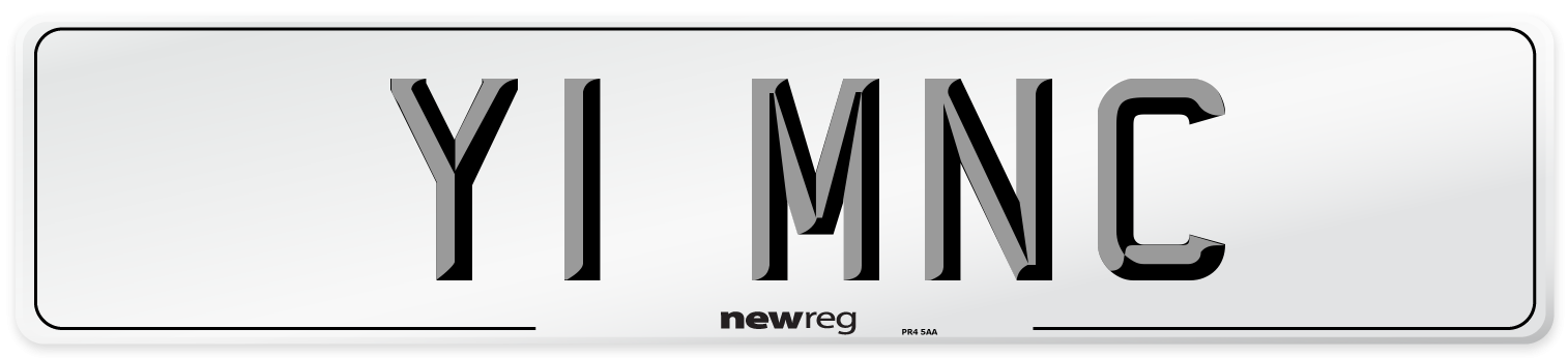 Y1 MNC Number Plate from New Reg